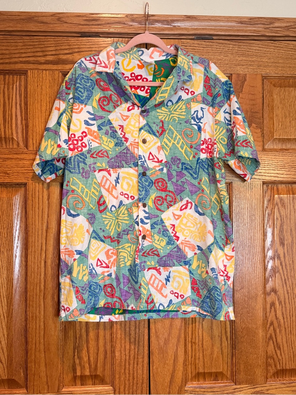 VINTAGE Sea & Ski Multicolor Printed Short-Sleeve Men's Shirt